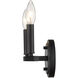 Sawyer 2 Light 12 inch Matte Black Vanity Light Wall Light