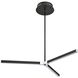 Stykx LED 36 inch Black and Chrome Pendant Ceiling Light