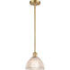 Ballston Arietta LED 8 inch Satin Gold Pendant Ceiling Light, Ballston