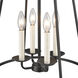 Ellisville 4 Light 17.25 inch Matte Black Chandelier Ceiling Light