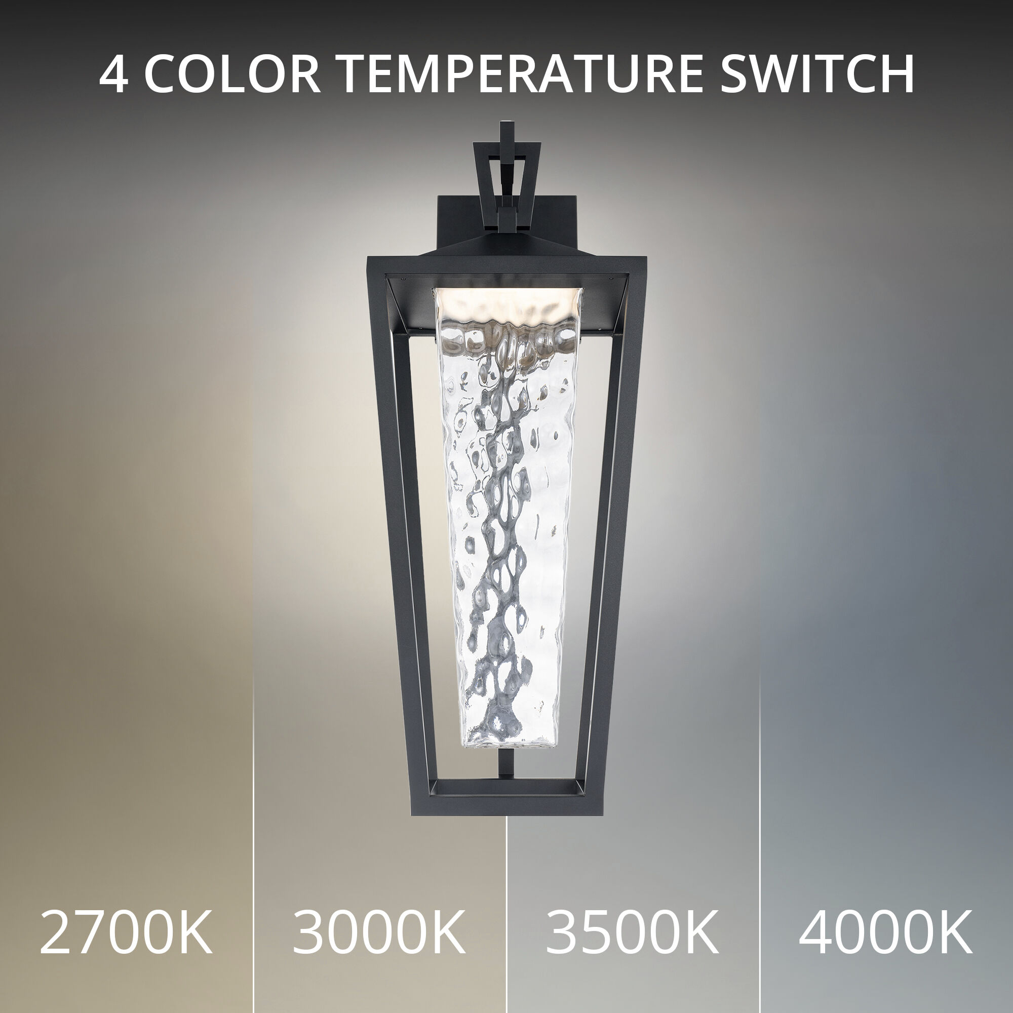 Manchester LED 33.89 inch Black Outdoor Wall Light in 3500K, dweLED