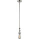 Franklin Restoration Bell LED 5 inch Polished Nickel Mini Pendant Ceiling Light in Clear, Franklin Restoration