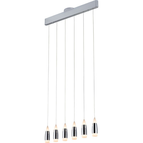 Tear 6 Light 5 inch Polished Chrome Multi Pendant Ceiling Light
