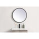 Pier 24 X 24 inch Black LED Mirror