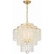 Gabrielle 4 Light 18 inch Antique Gold Chandelier Ceiling Light