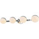 Majesty 4 Light 29 inch Chrome Bath Sconce Wall Light