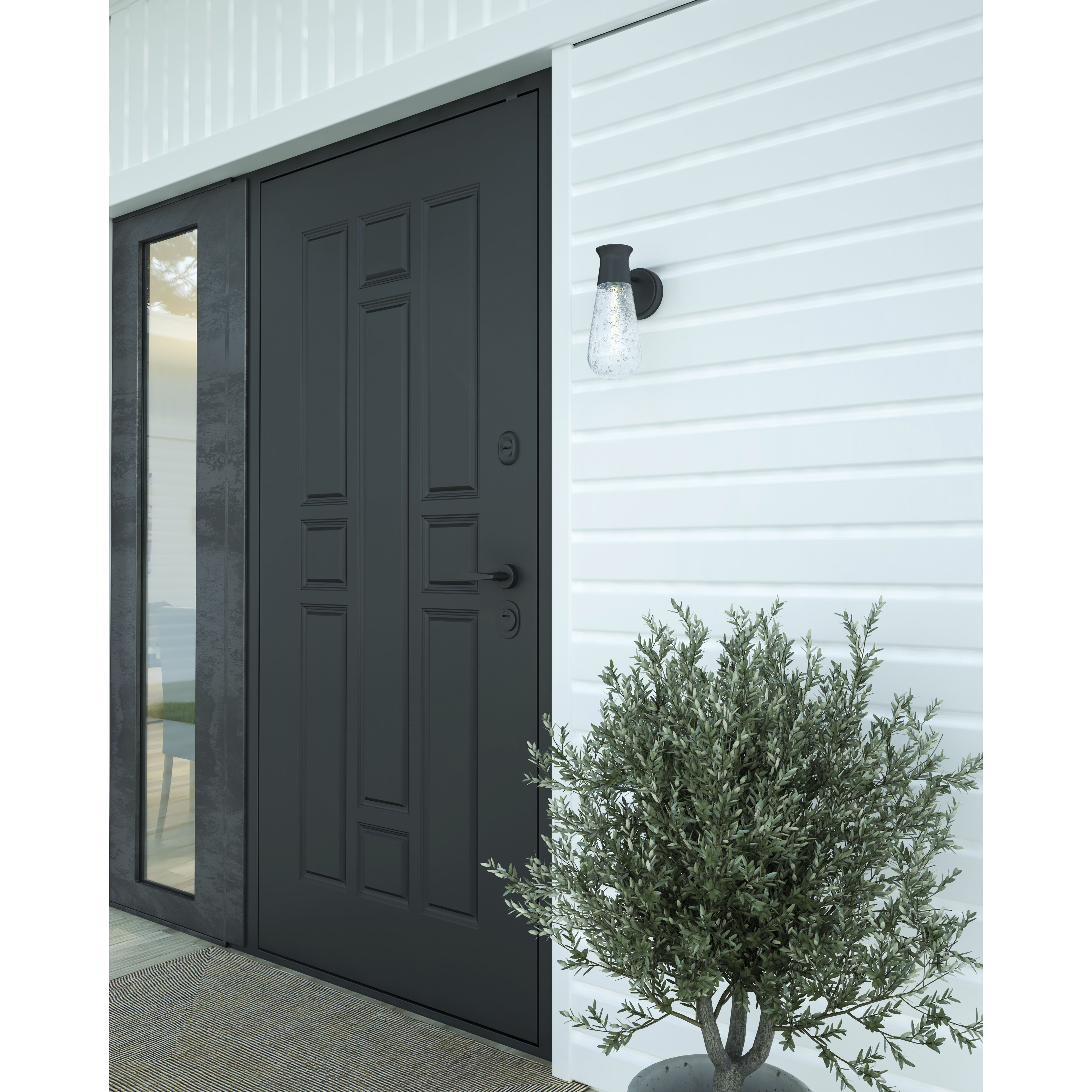 Alora Mood Marcel 1 Light 10.63 inch Textured Black Exterior Wall Sconce