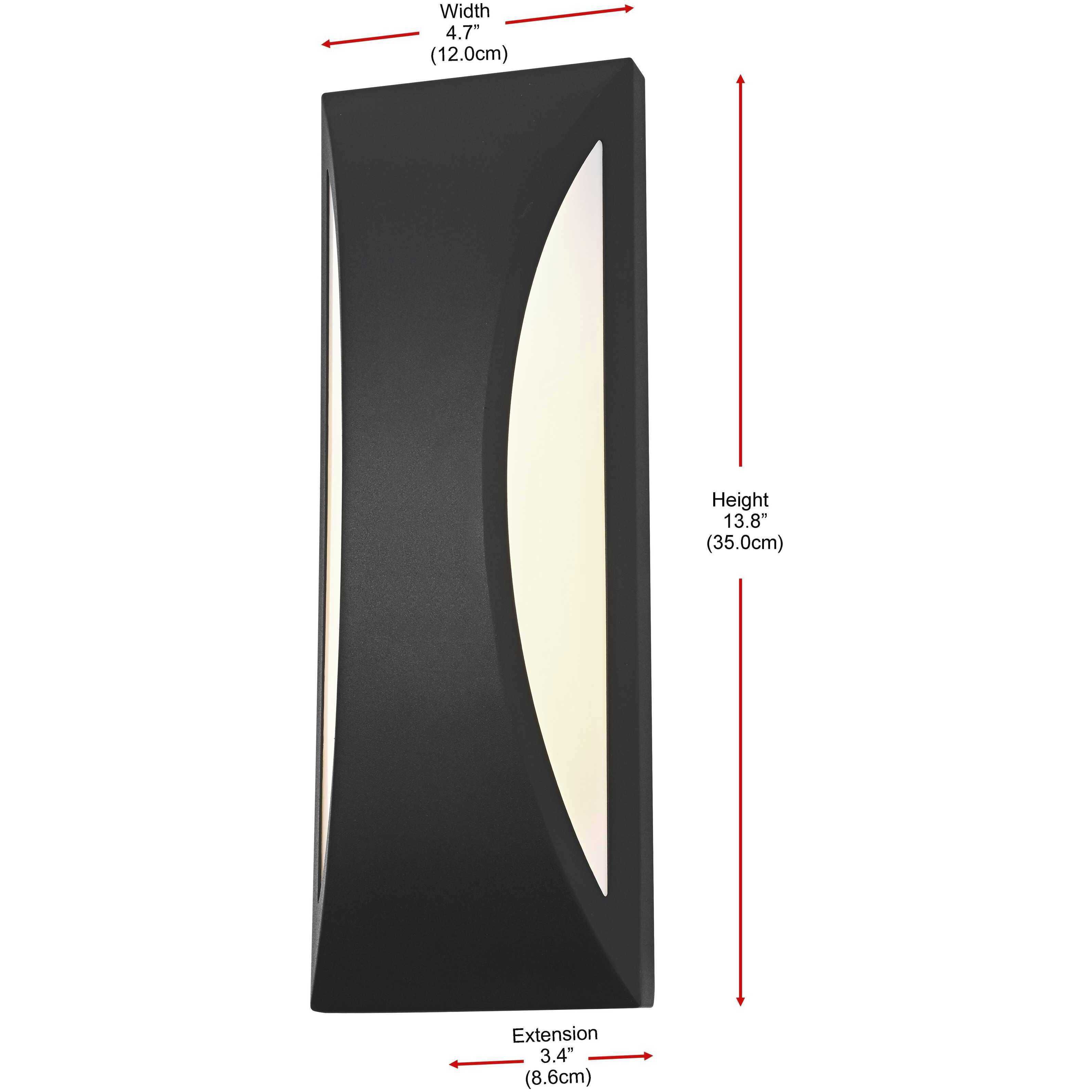 Zayn 1 Light 14 inch Black Outdoor Wall Sconce