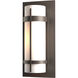 Banded 1 Light 15.8 inch Coastal Dark Smoke Outdoor Sconce - Open Box