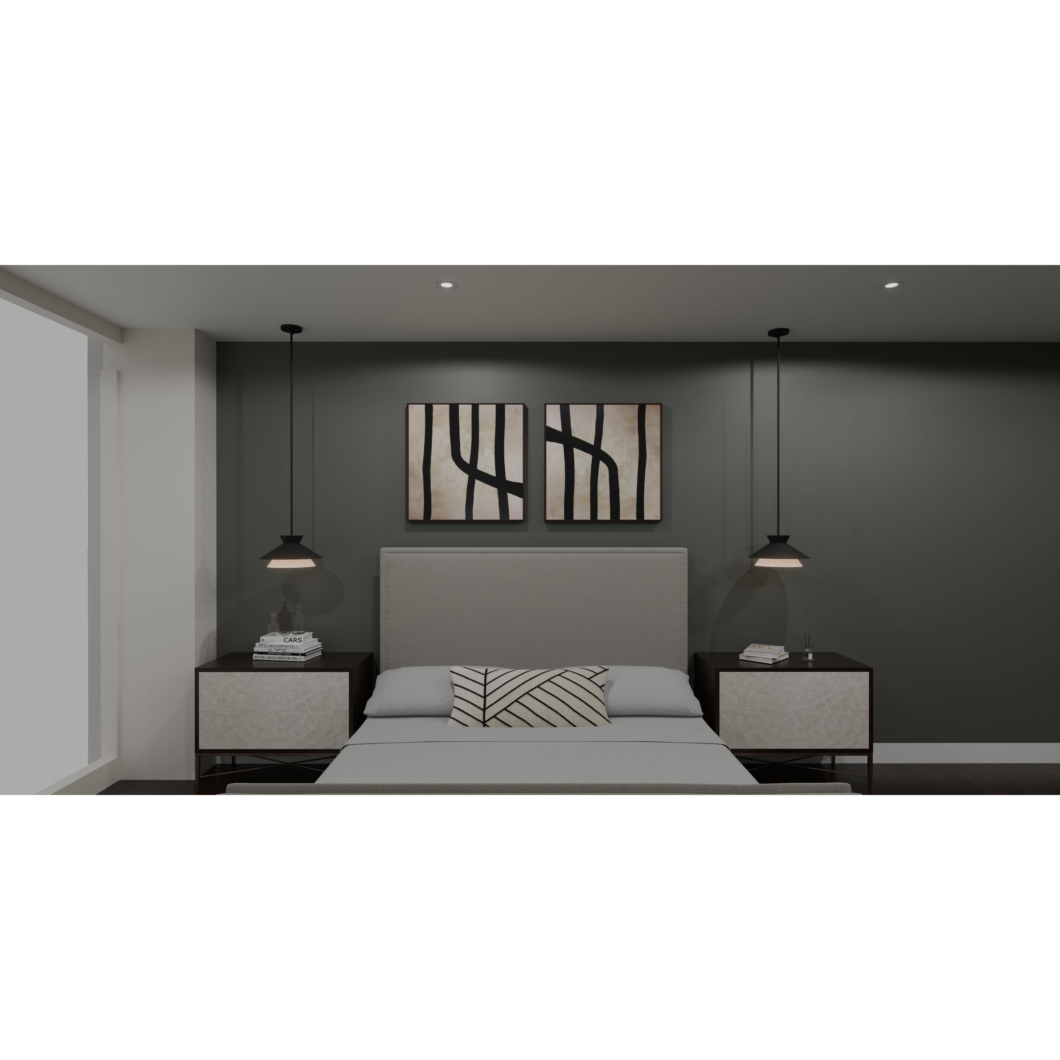 Lionel 1 Light 15 inch Matte Black Pendant Ceiling Light, Large