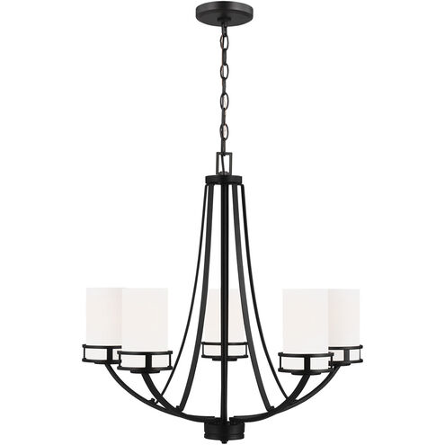 Robie 5 Light 24.13 inch Midnight Black Chandelier Ceiling Light
