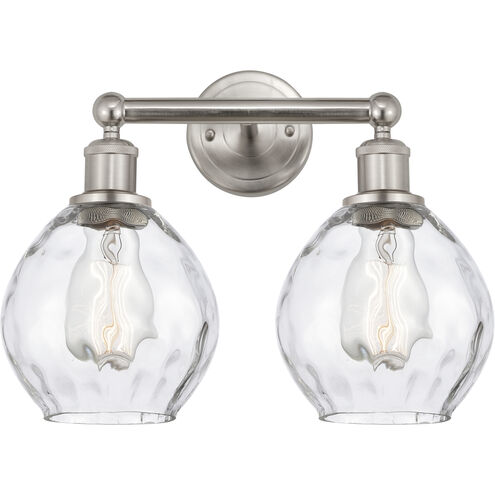Edison Waverly 2 Light 15 inch Brushed Satin Nickel Bath Vanity Light Wall Light