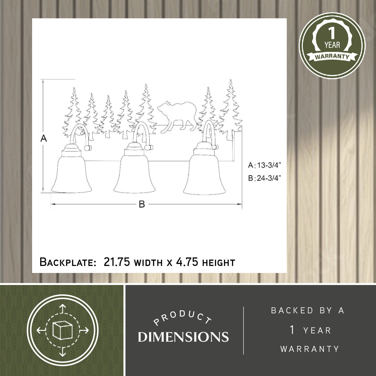 Bozeman LED 24.75 inch Burnished Bronze Bathroom Light Wall Light