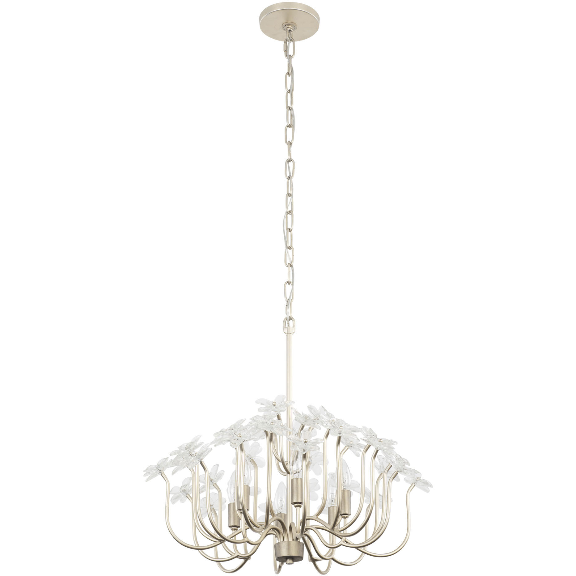 Wildflower 6 Light 26 inch Gold Dust/Artifact Chandelier Ceiling Light, Smithsonian Collaboration