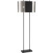 Noho 62.5 inch 100.00 watt Brushed Nickel W/ Sand Coal Floor Lamp Portable Light