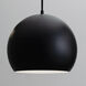 Roxy 1 Light 10 inch Black Pendant Ceiling Light