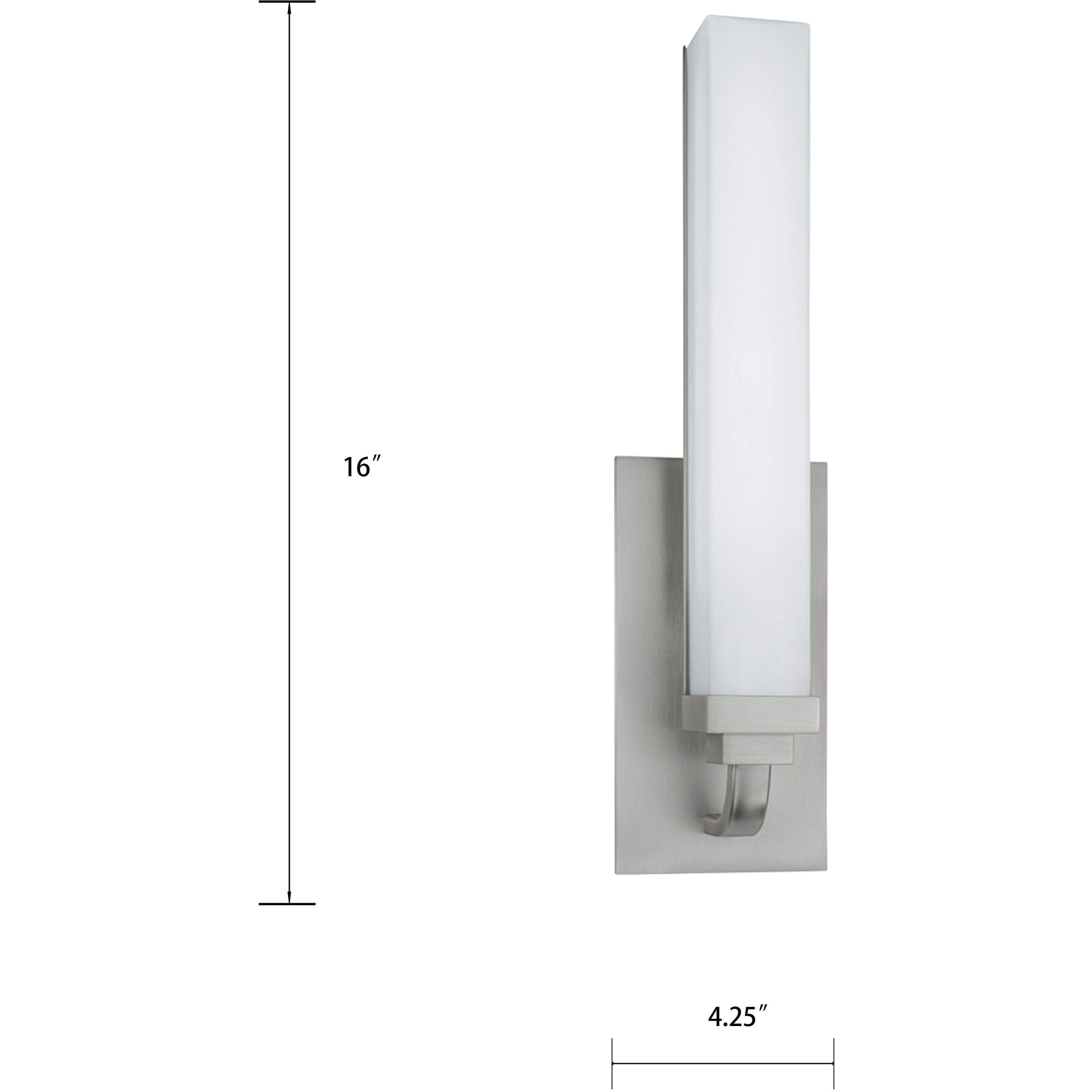 Tetris Sconce Wall Light in Brushed Nickel