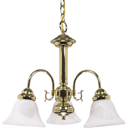 Ballerina 3 Light 20 inch Polished Brass Chandelier Ceiling Light