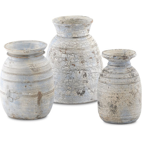 Hymachal Bluewash Pots, Set of 3