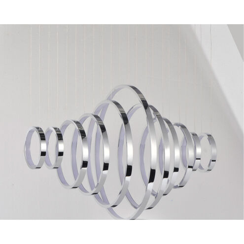 Hoops LED LED 31.5 inch Polished Chrome Linear Pendant Ceiling Light