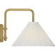 Amber Lewis Waylon LED 10 inch Hand-Rubbed Antique Brass Articulating Sconce Wall Light