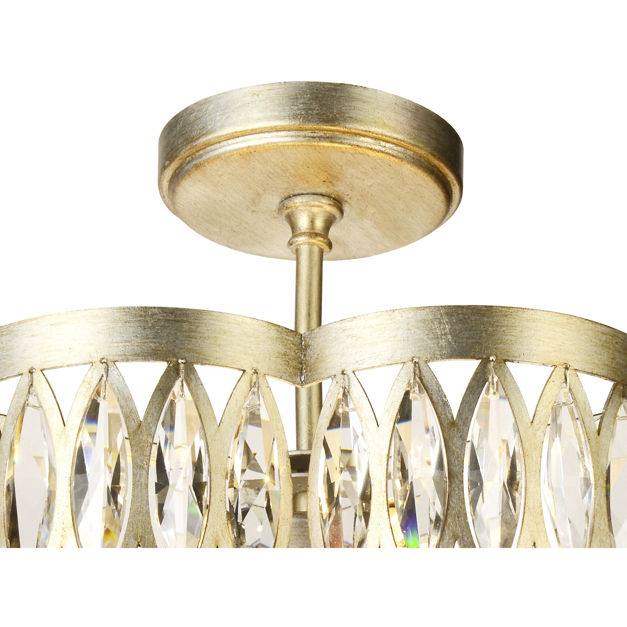 Nova 6 Light 16 inch Champagne Chandelier Ceiling Light