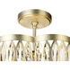 Nova 6 Light 16 inch Champagne Chandelier Ceiling Light