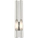 Acra 2 Light 5 inch Brushed Nickel ADA ADA Double Sconce Wall Light