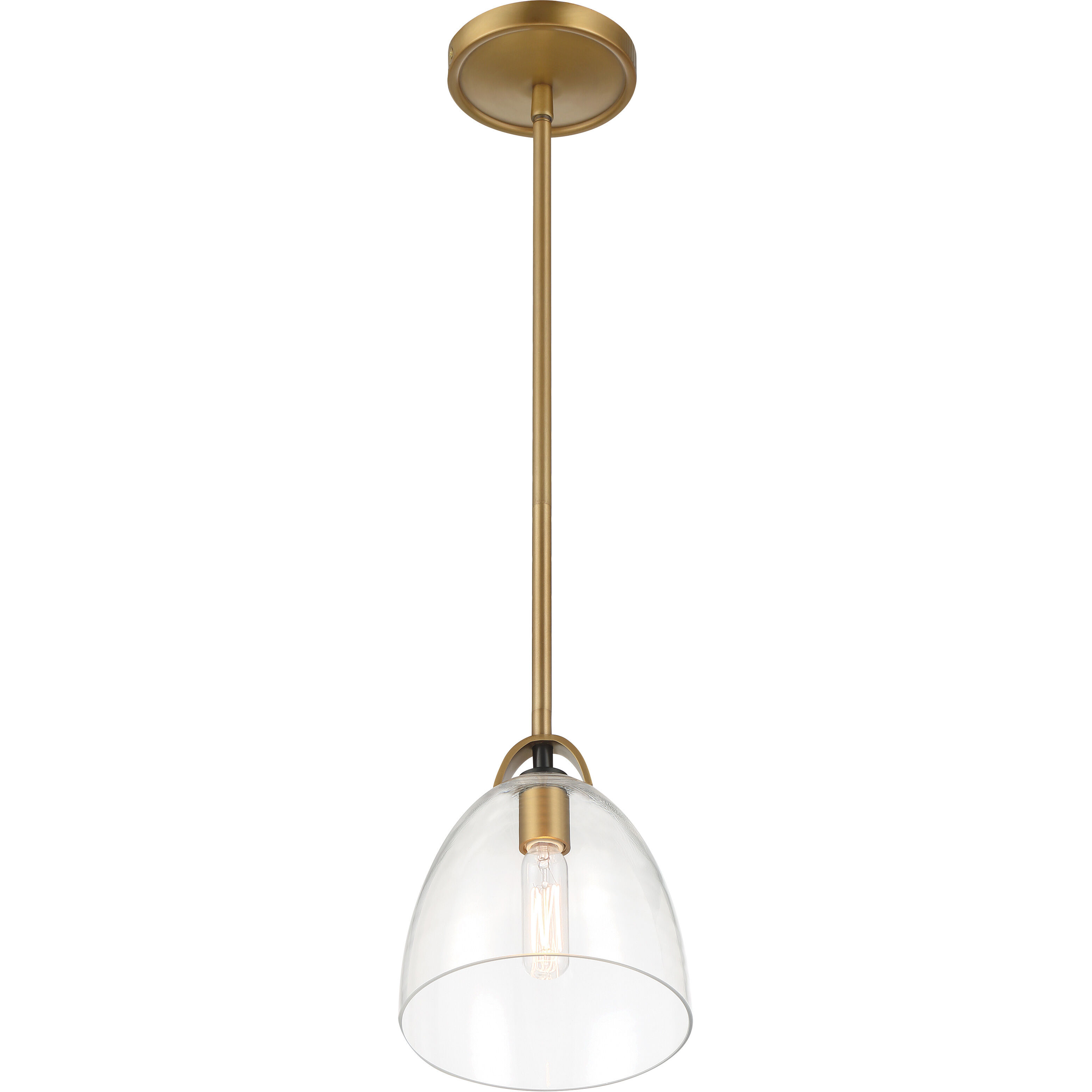 Sommersby 1 Light 7 inch Legacy Brass and Matte Coal Pendant Ceiling Light