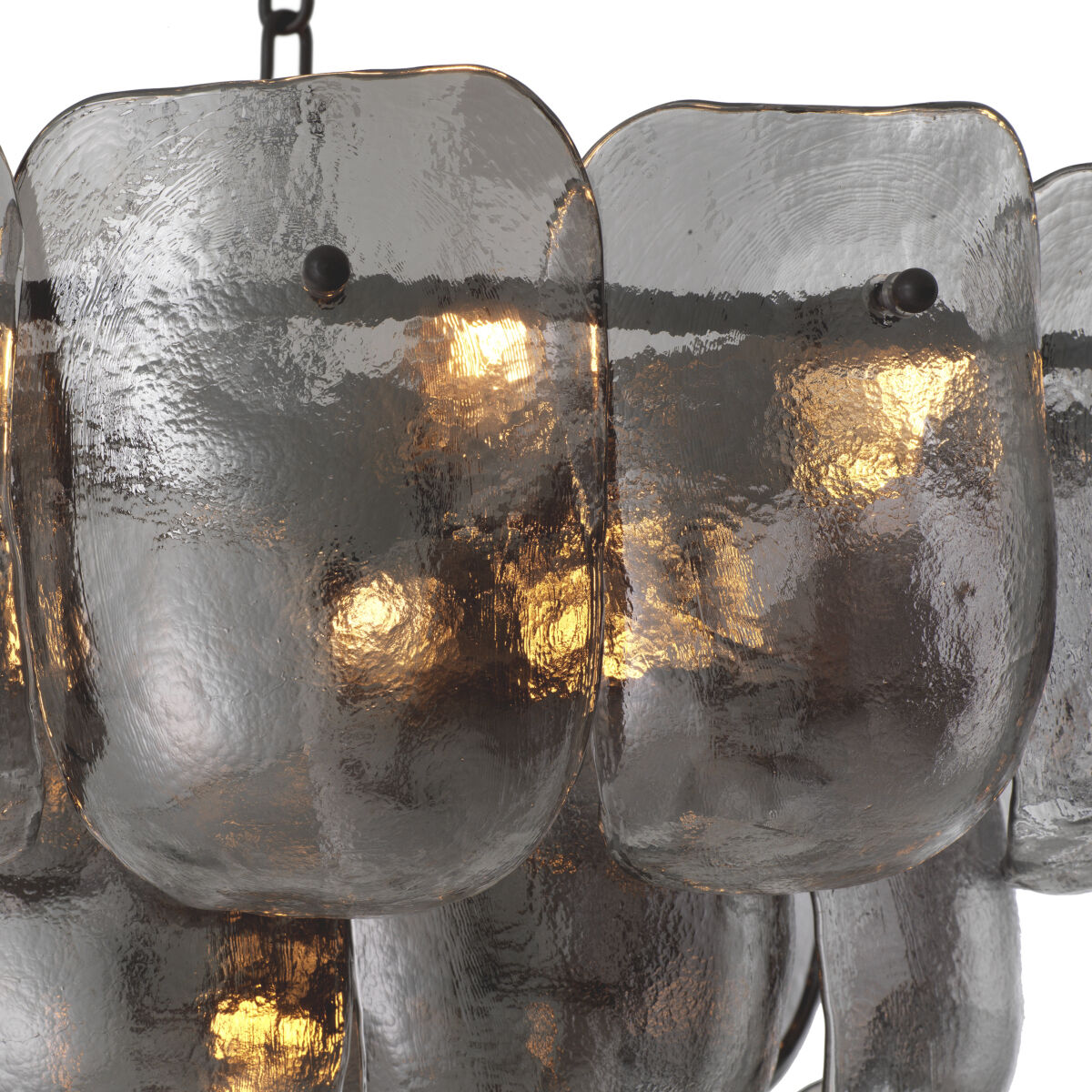 Gustave 13 Light 29.53 inch Smoke Glass Chandelier Ceiling Light