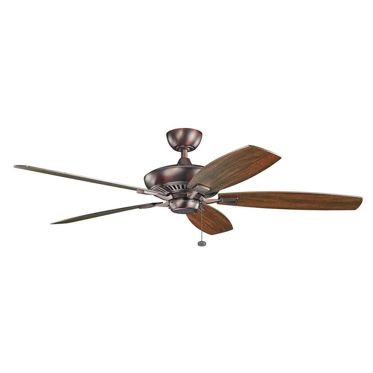 Canfield 60 inch Oil Brushed Bronze with Walnut Blades Ceiling Fan