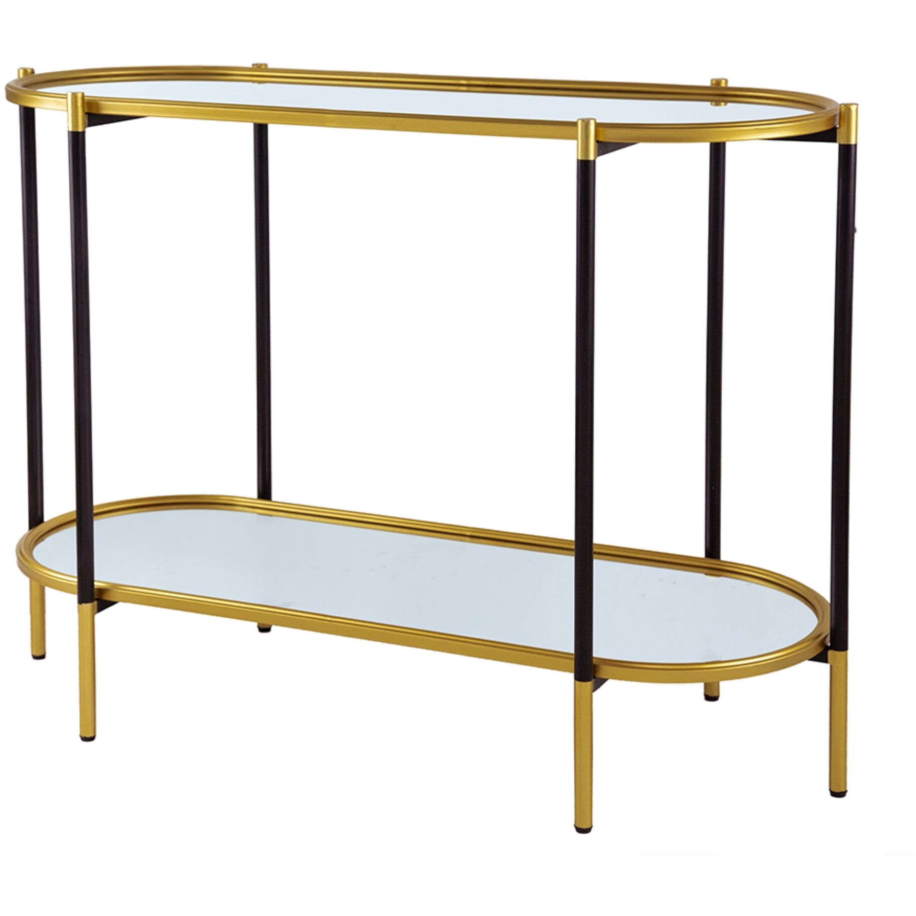 Bertram 41.3 X 16.5 inch Black/Gold Console
