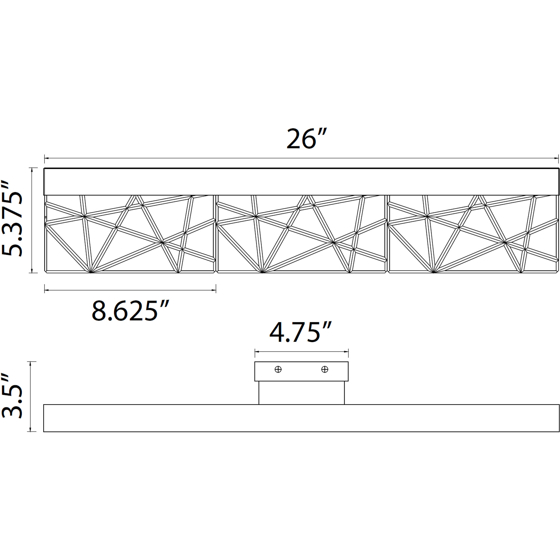 Lucus 1 Light 26 inch Satin Brushed Black Vanity Light Wall Light