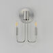 Abner 2 Light 7 inch Satin Nickel Wall Sconce Wall Light