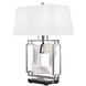 Forever Eva 28.25 inch 7 watt Polished Chrome Table Lamp Portable Light in Black Rope, Black Rope