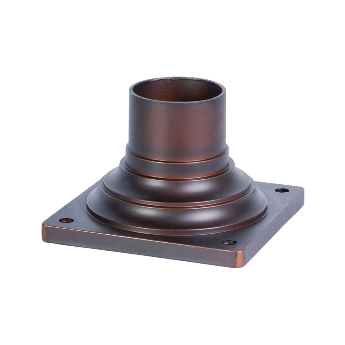 Surface Mount 4 inch Architectural Bronze Exterior Pier Mount Adapter