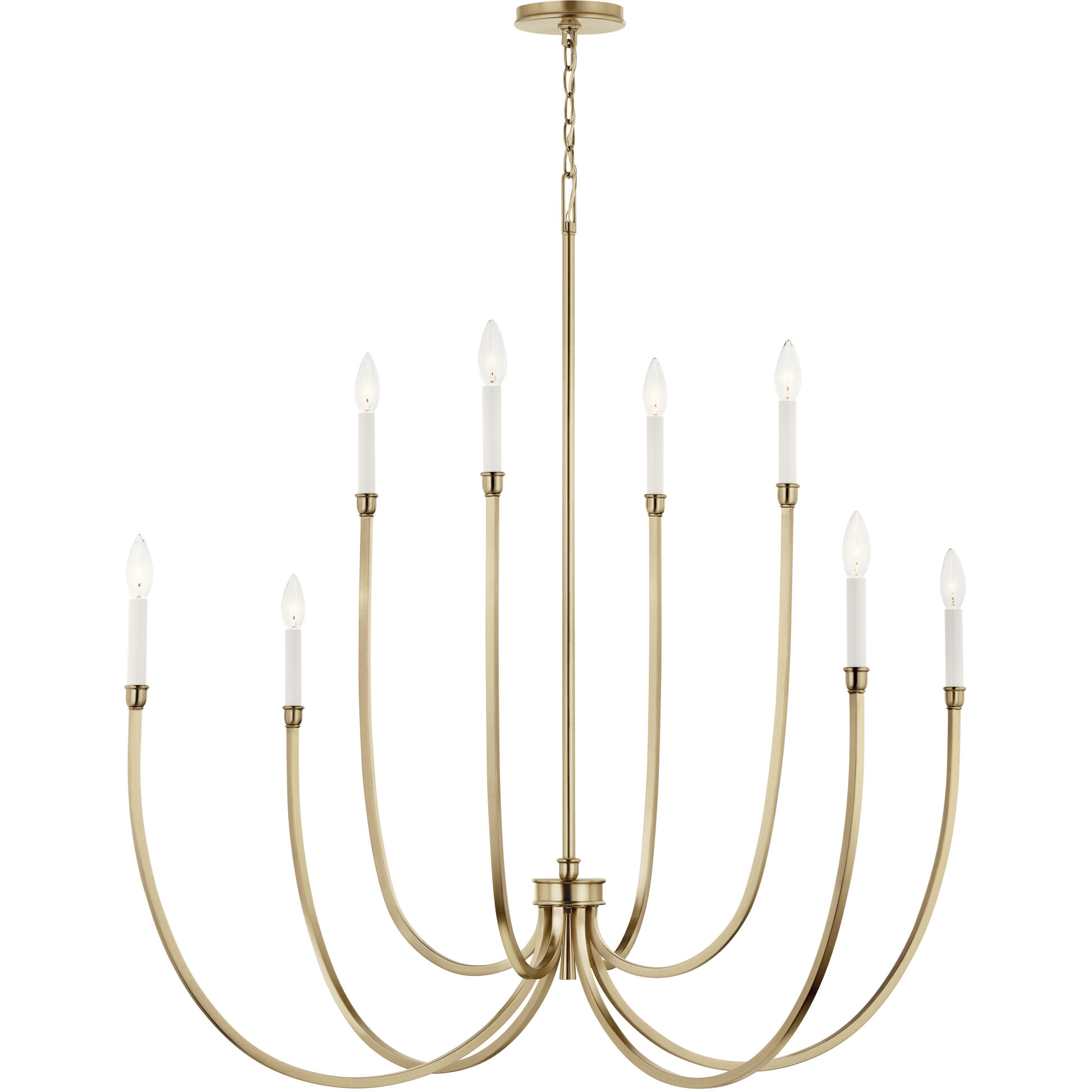 Malene 8 Light Champagne Bronze Chandelier Foyer Ceiling Light
