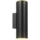 Aden LED 3.95 inch Black ADA Sconce Wall Light, Adjustable Cylinder