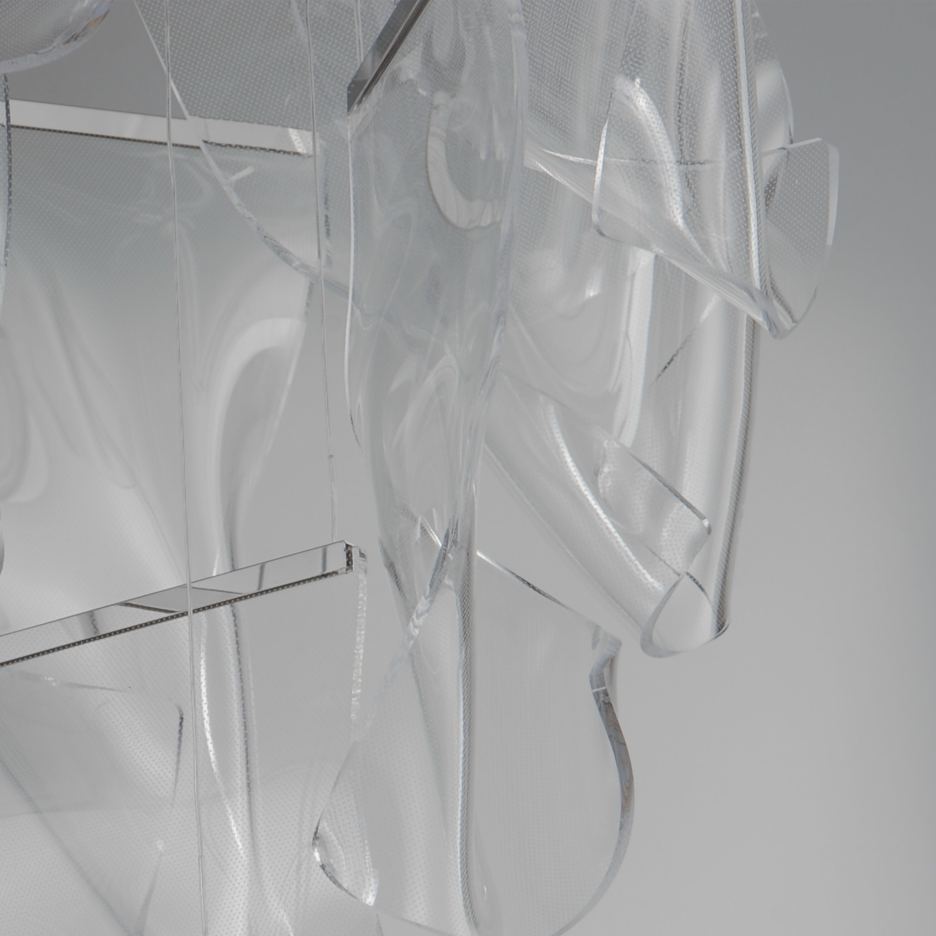 Rinkle LED 23.5 inch Brushed Gunmetal Multi-Light Pendant Ceiling Light