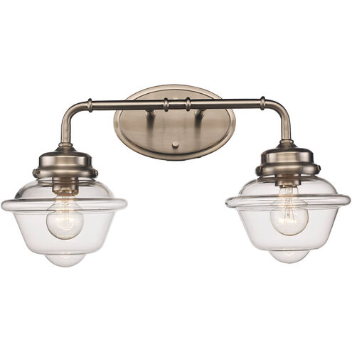 Smith 2 Light 21 inch Brushed Nickel Vanity Bar Wall Light