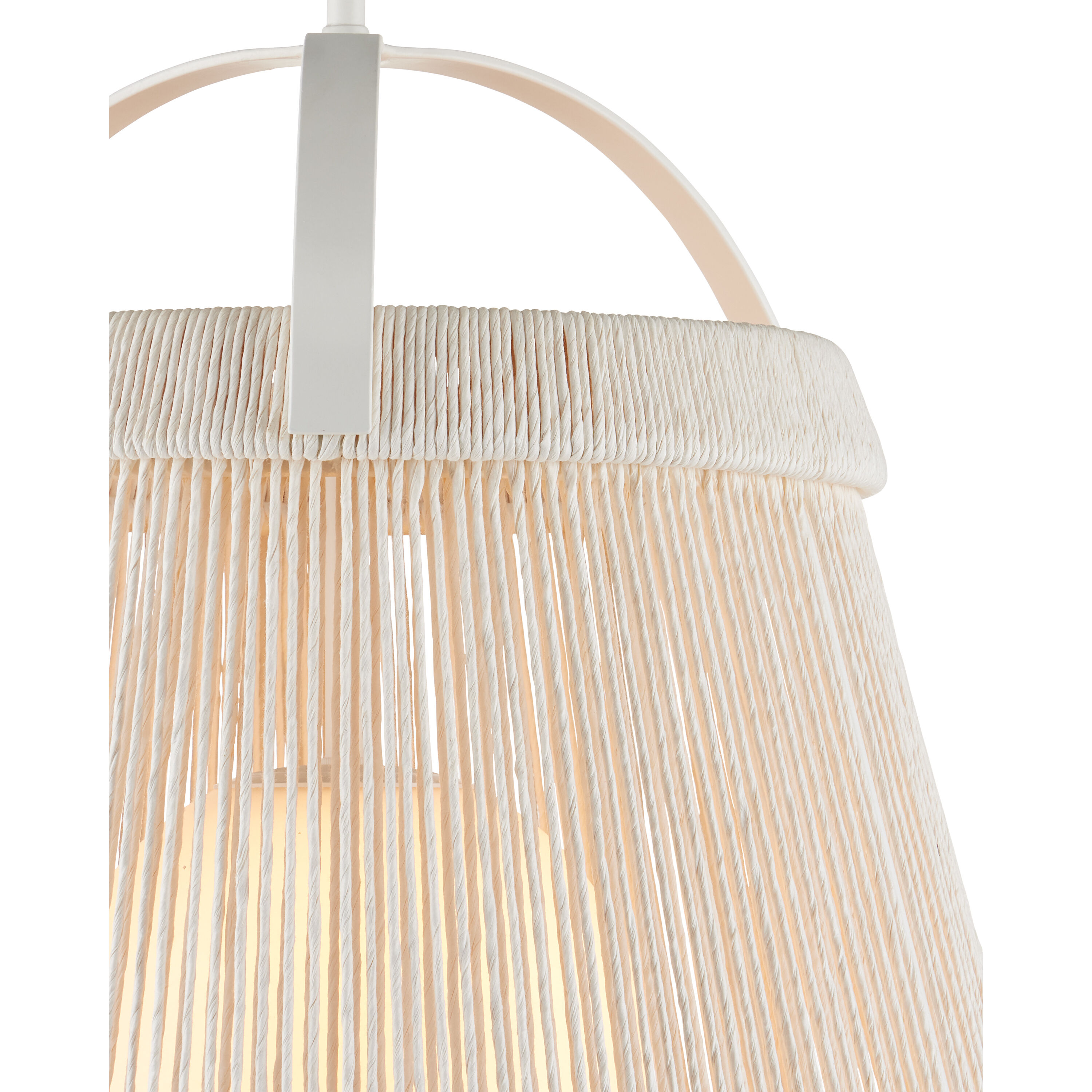 Parnell 1 Light 24 inch White/Frosted White/Gesso White Pendant Ceiling Light, Medium