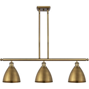 Ballston Dome LED 36 inch Brushed Brass Island Light Ceiling Light