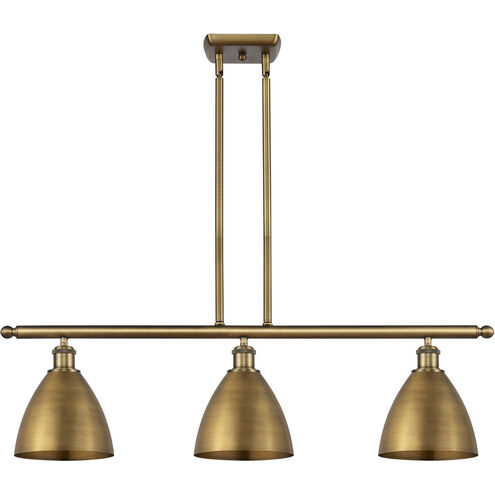 Ballston Dome LED 36 inch Brushed Brass Island Light Ceiling Light