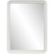 Joelle 40 X 30 inch Matte White Mirror