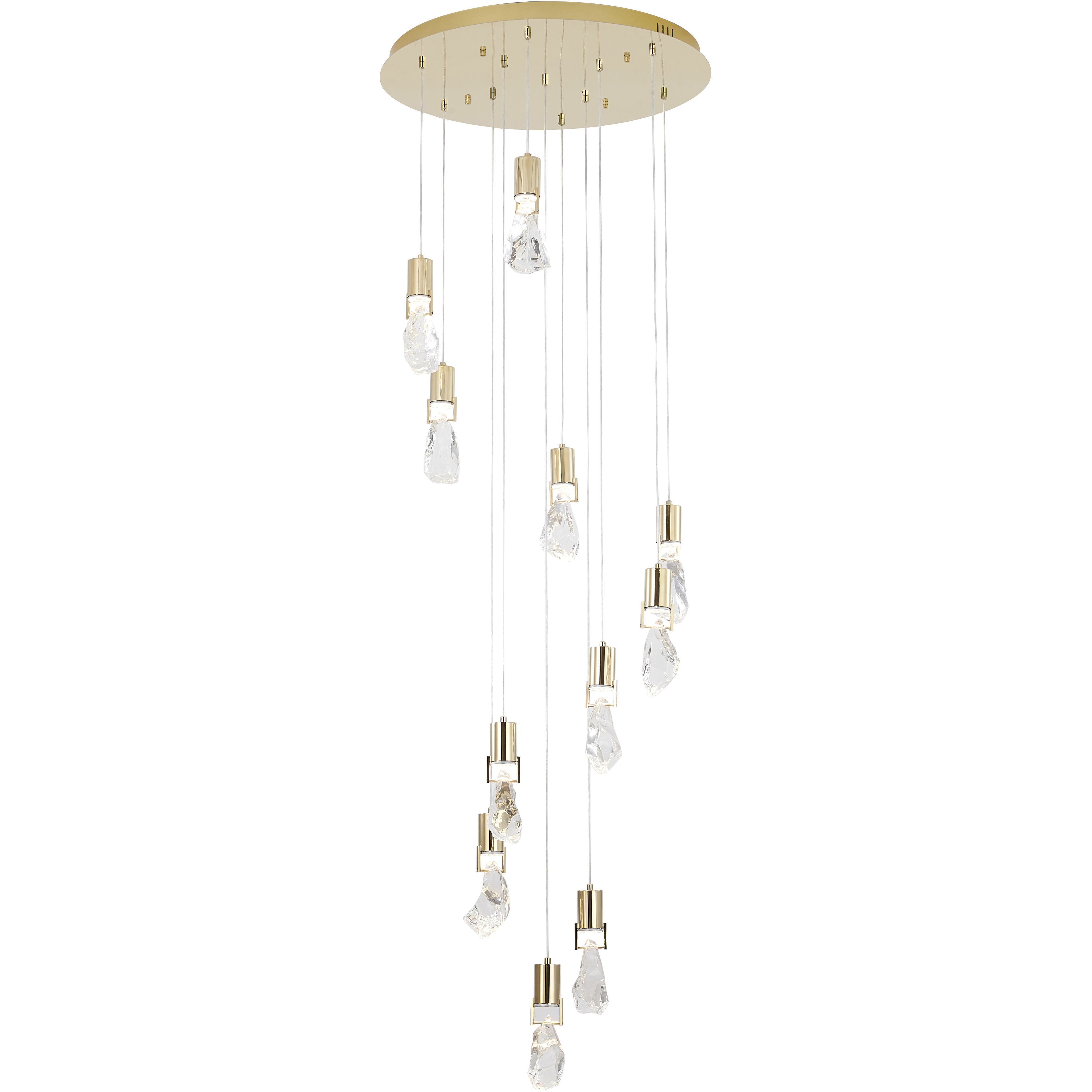 Canada 11 Light 26 inch Brushed Gold Chandelier Ceiling Light