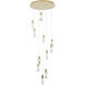 Canada 11 Light 26 inch Brushed Gold Chandelier Ceiling Light