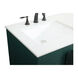 Eugene 60 X 22 X 33.5 inch Green Vanity Sink Set
