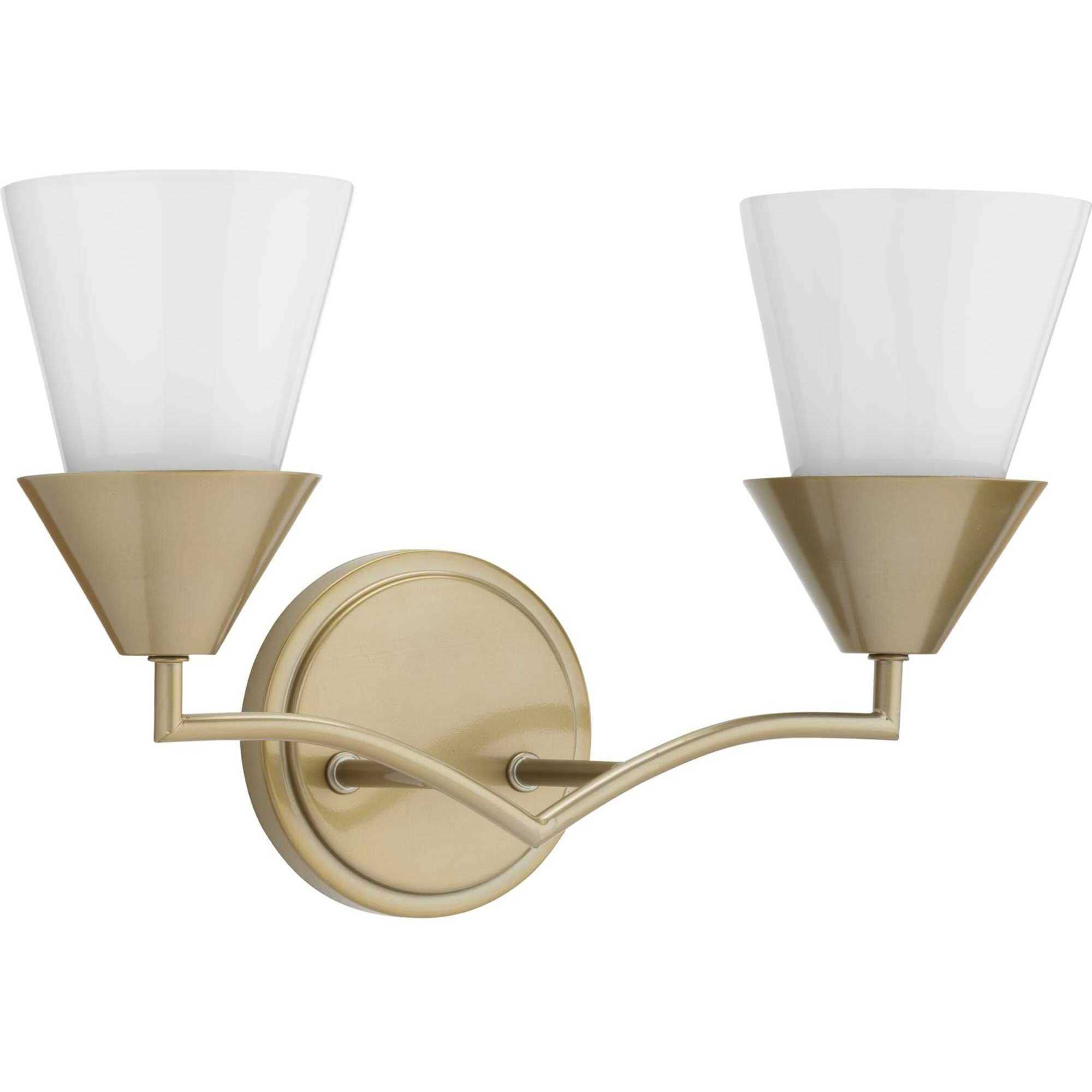 Pinellas 2 Light 15 inch Soft Gold Vanity Light Wall Light, Design Series