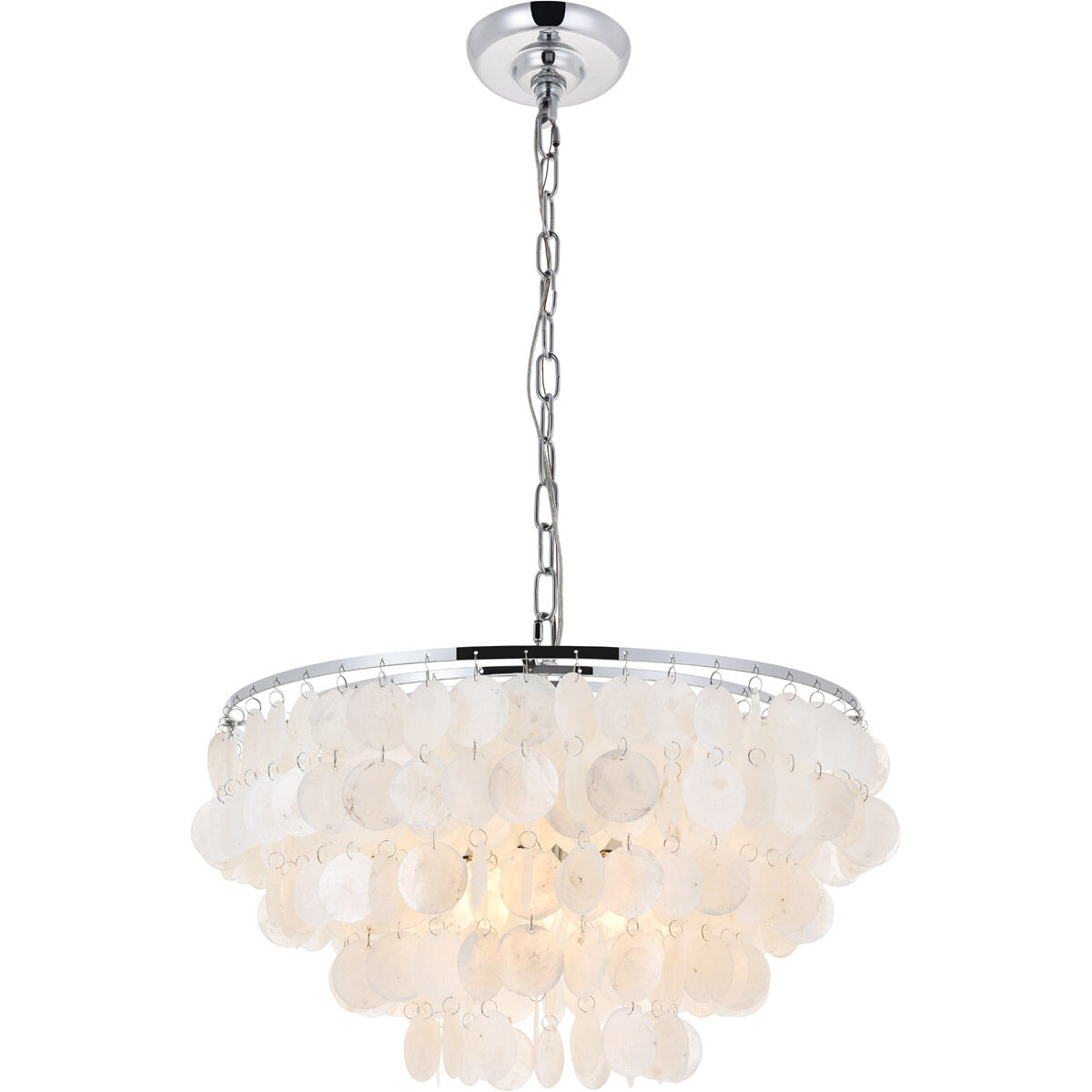 Selene 4 Light 20 inch Chrome Pendant Ceiling Light
