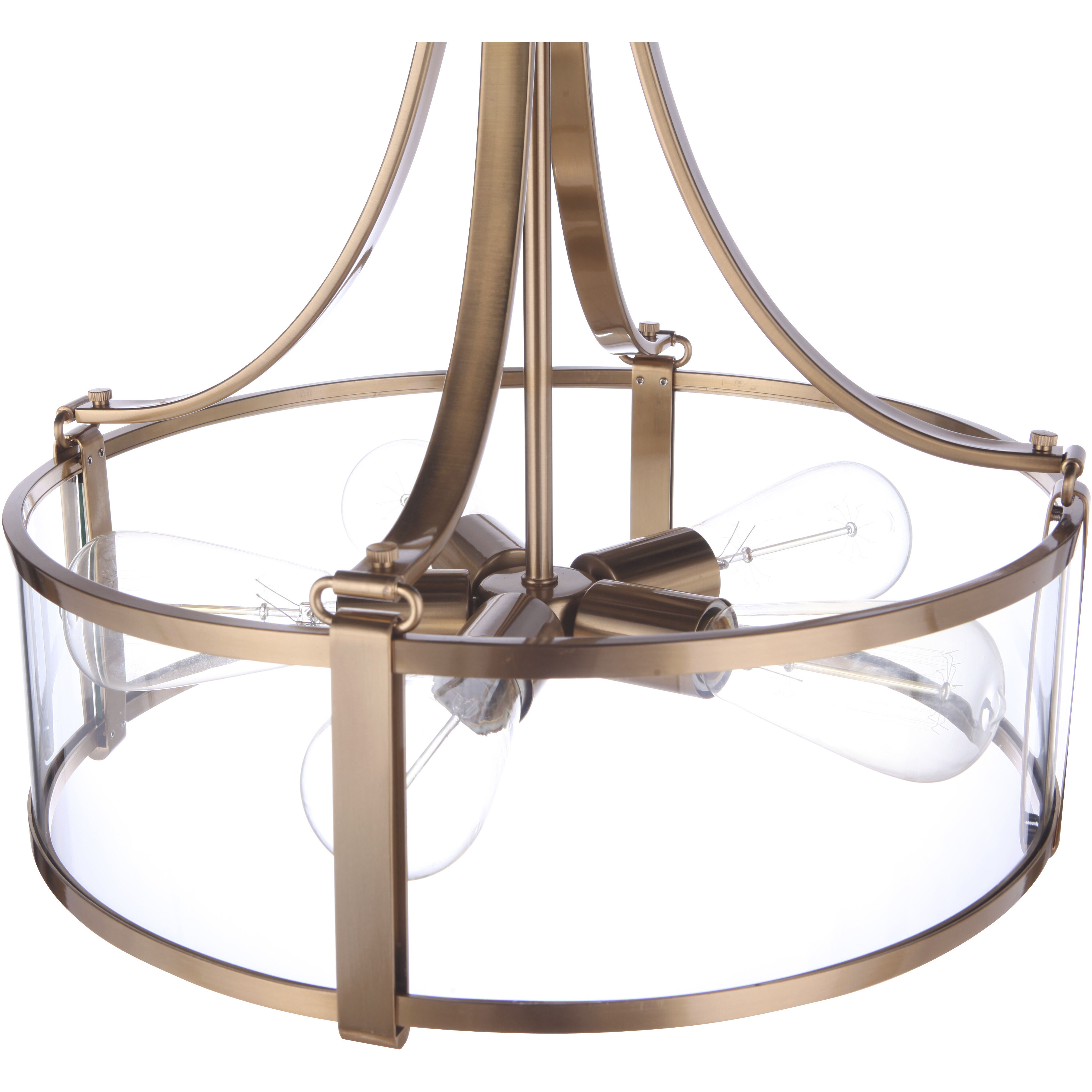 Elliot 5 Light 16 inch Satin Brass Pendant Ceiling Light